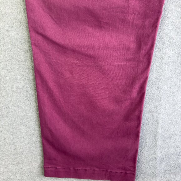 Stoic Women’s Size 6 High‑Rise Burgundy Utility Pants 98% Cotton Stretch Pockets - Picture 6 of 14